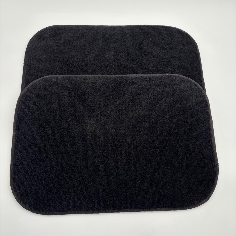 Unbranded Car Floor Mats Universal OS Black Excellent Carpet 3-Piece Set - Picture 2 of 8